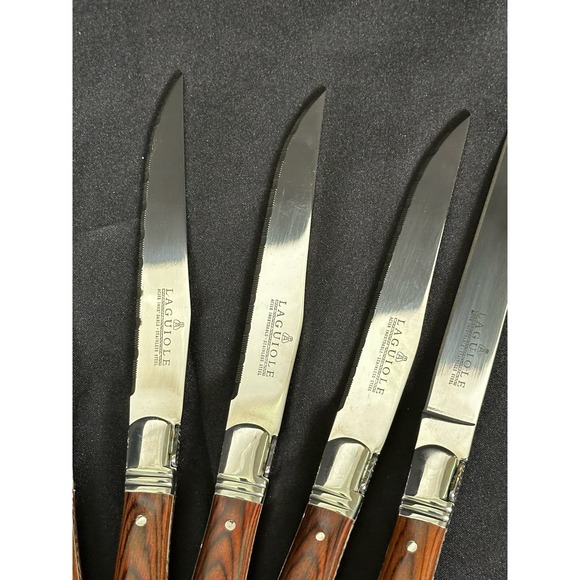 Laguiole 9-piece Knives Carving Set-Missing Wine Opener by Better Living Designs - Picture 11 of 13